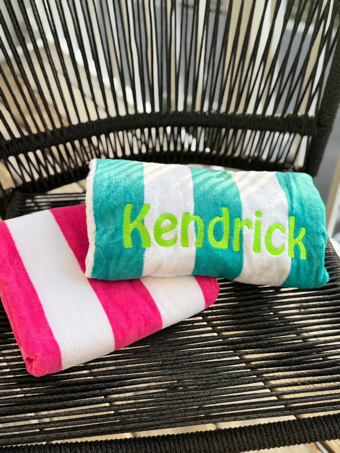 Personalized Embroidered Beach Towel