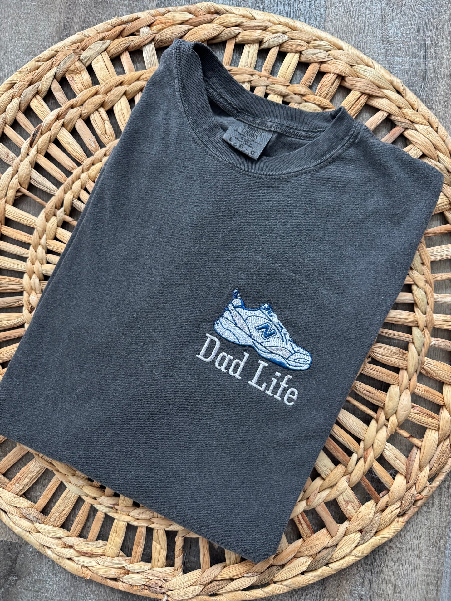 Dad Life Embroidered Tee