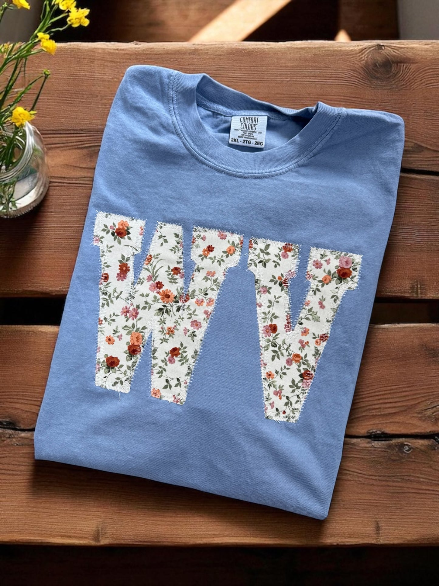WV Floral Tee, West Virginia Floral Shirt