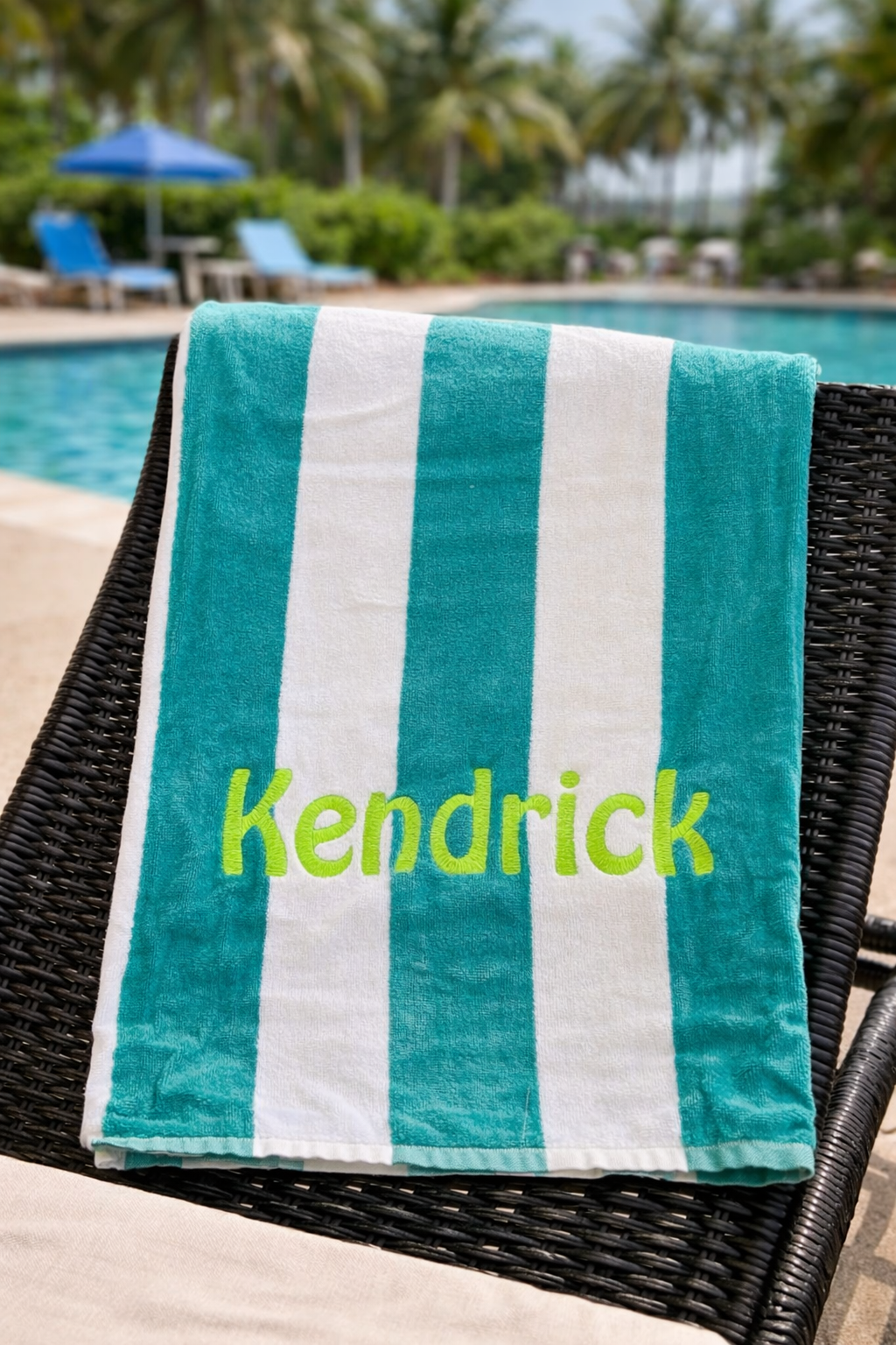 Personalized Embroidered Beach Towel