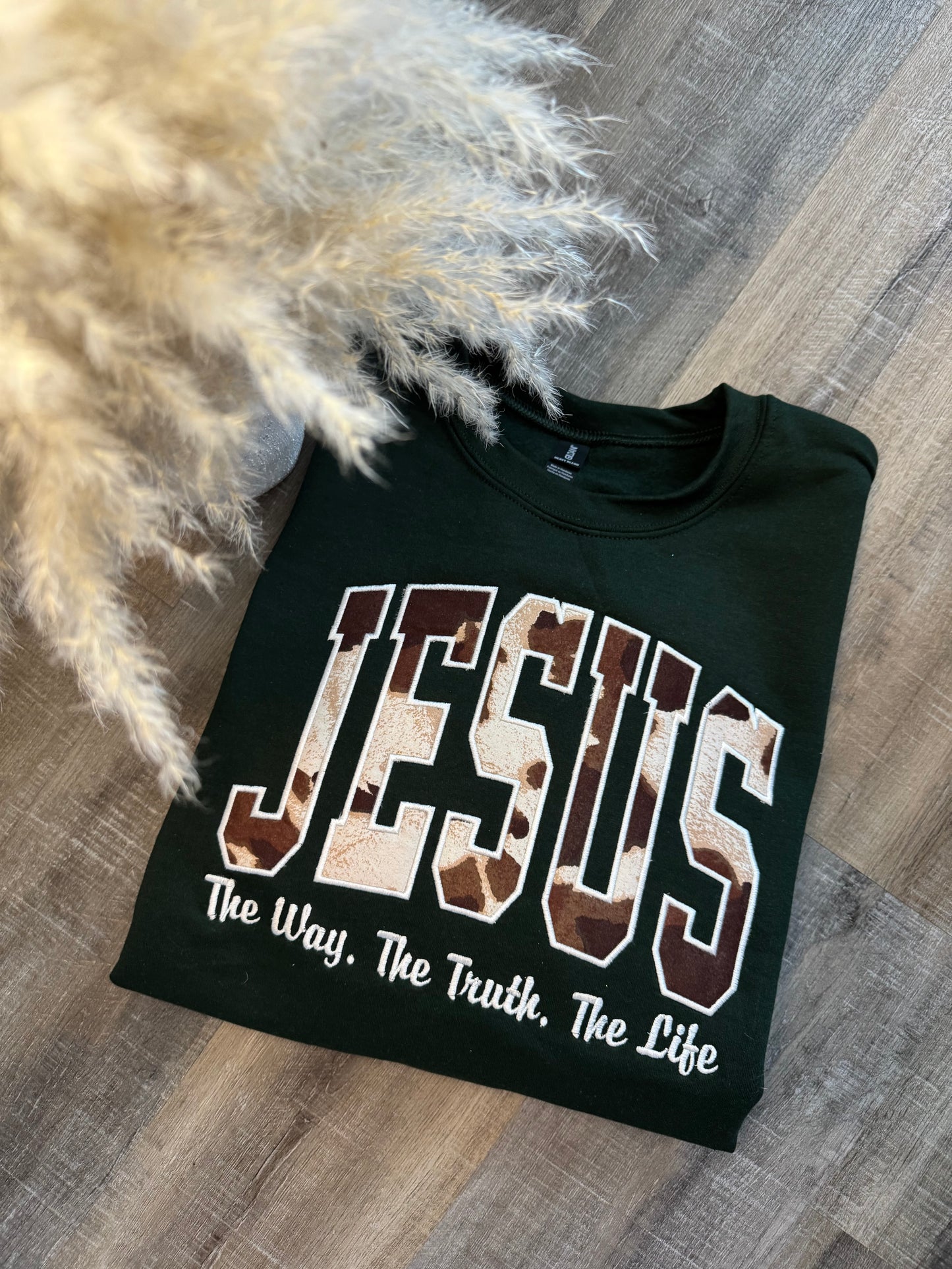 Jesus- TheWayTheTruthTheLife Embroidered Sweatshirt