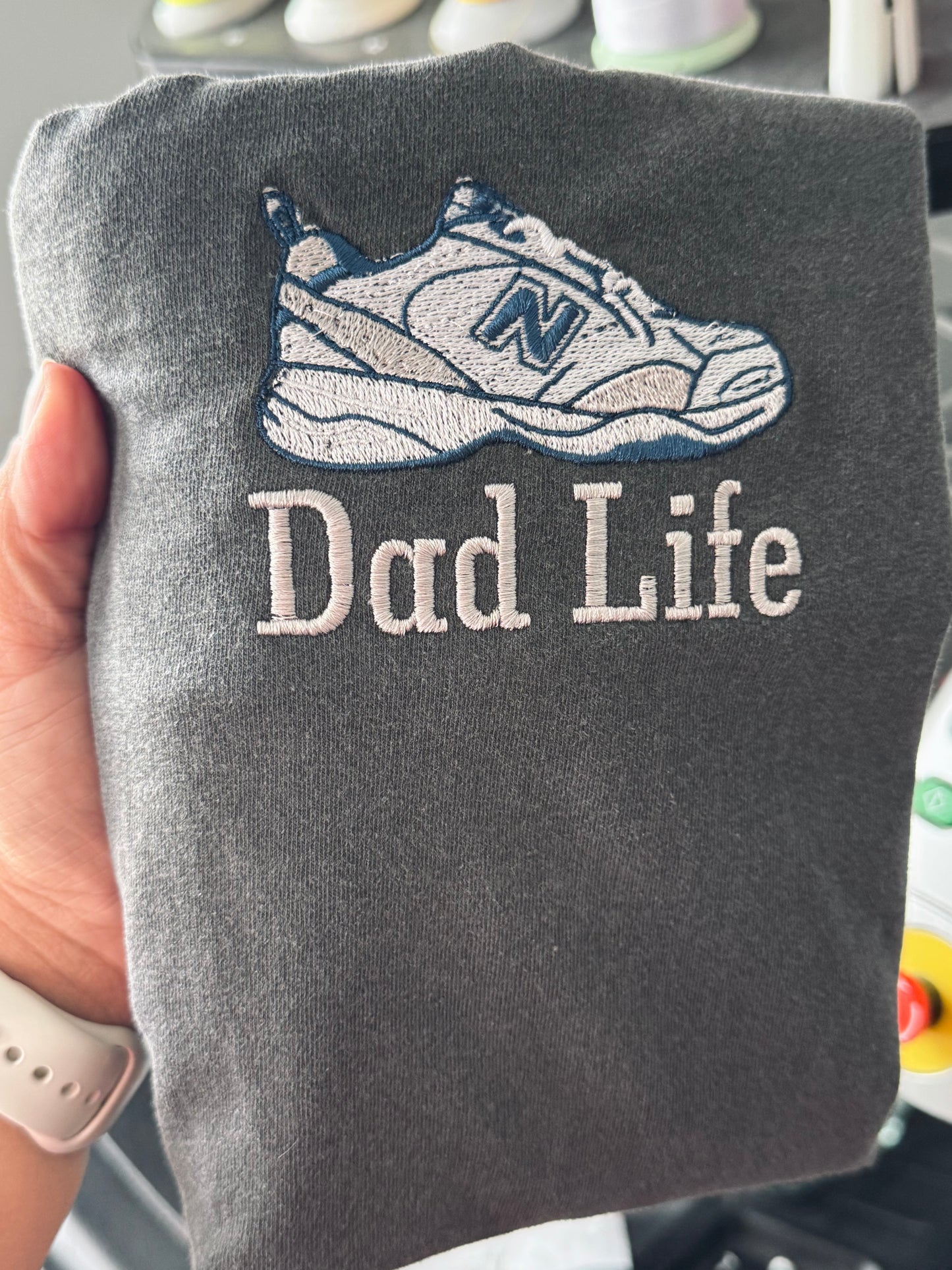 Dad Life Embroidered Tee