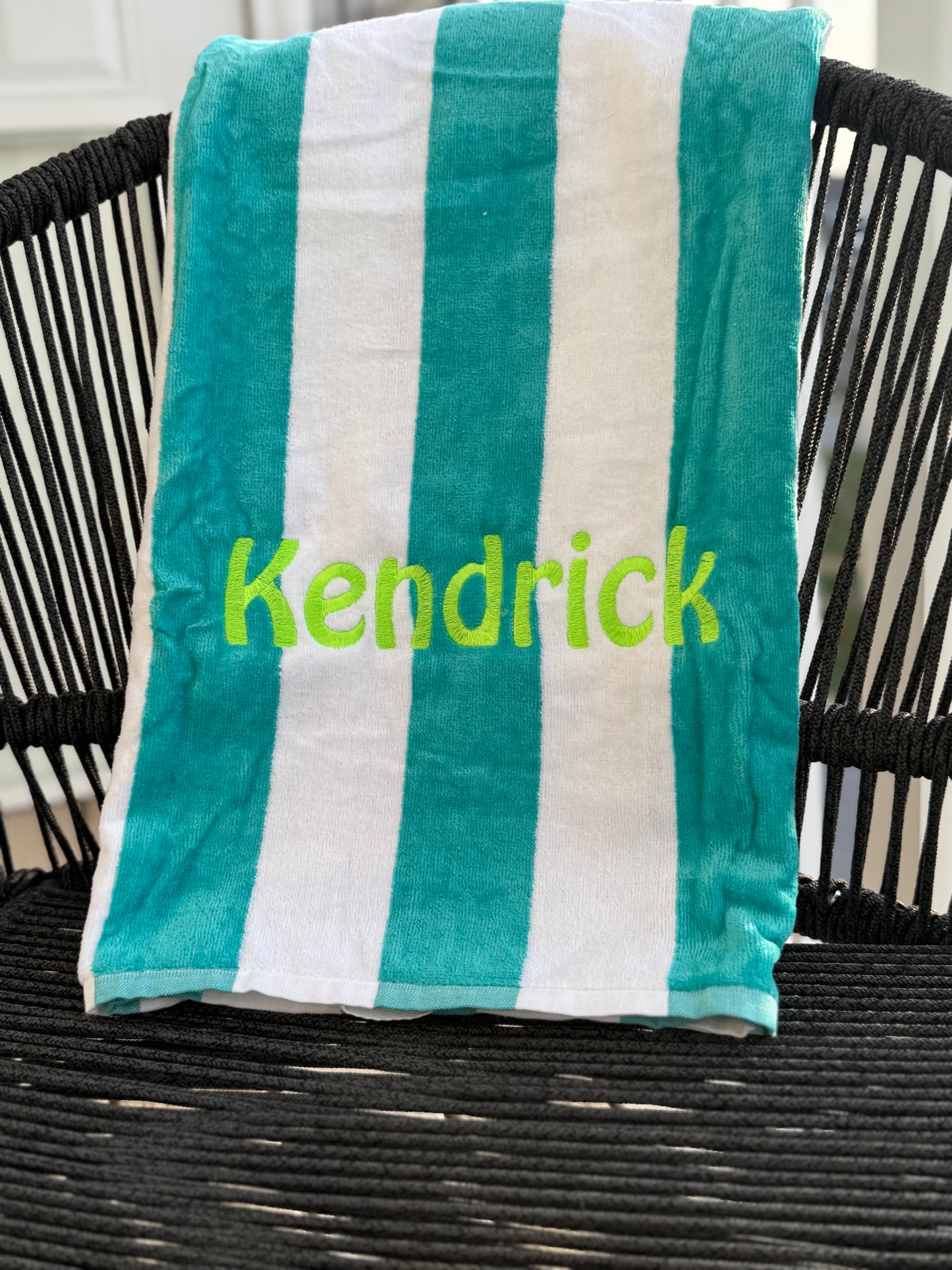 Personalized Embroidered Beach Towel