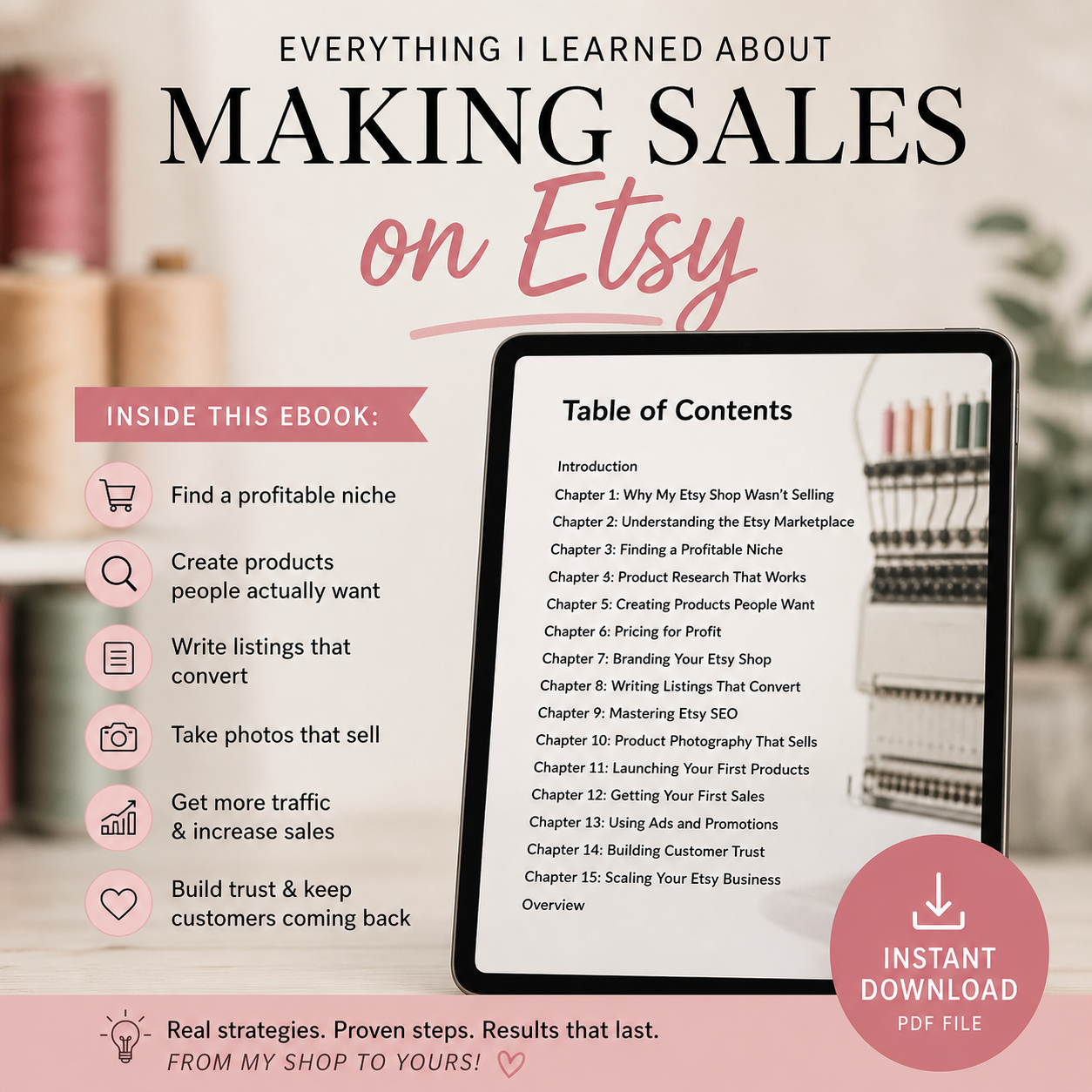 How I Actually Made Sales On Etsy- eBook