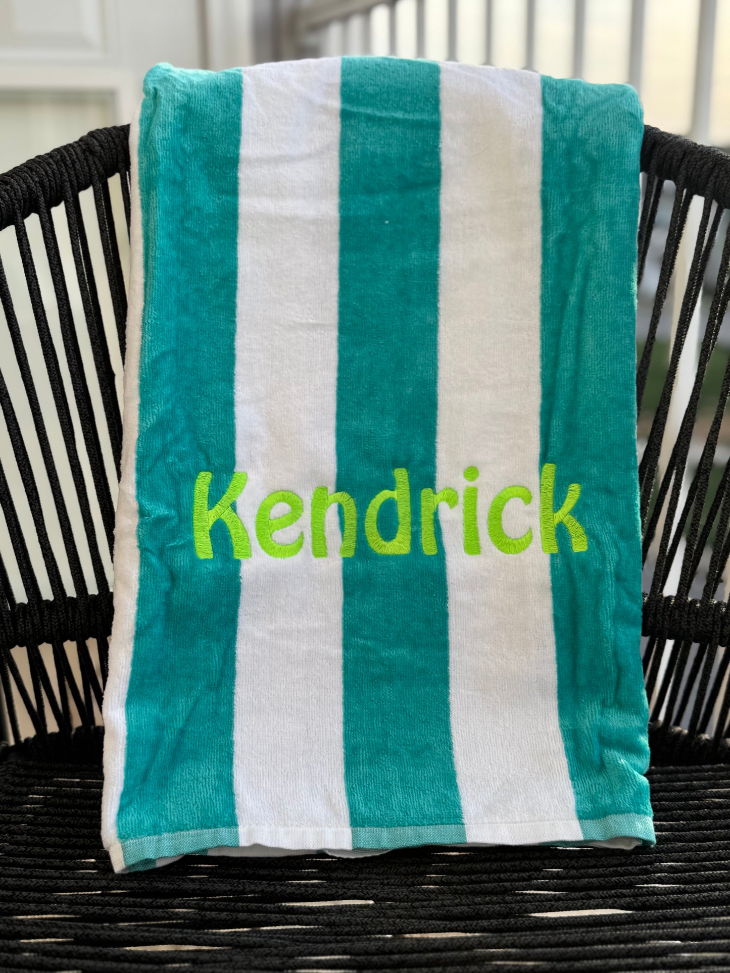 Personalized Embroidered Beach Towel