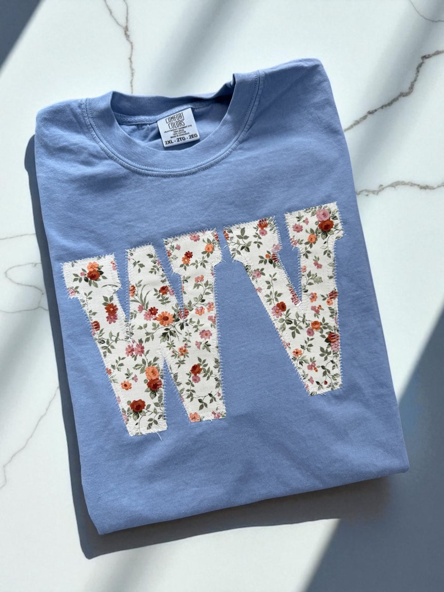 WV Floral Tee, West Virginia Floral Shirt