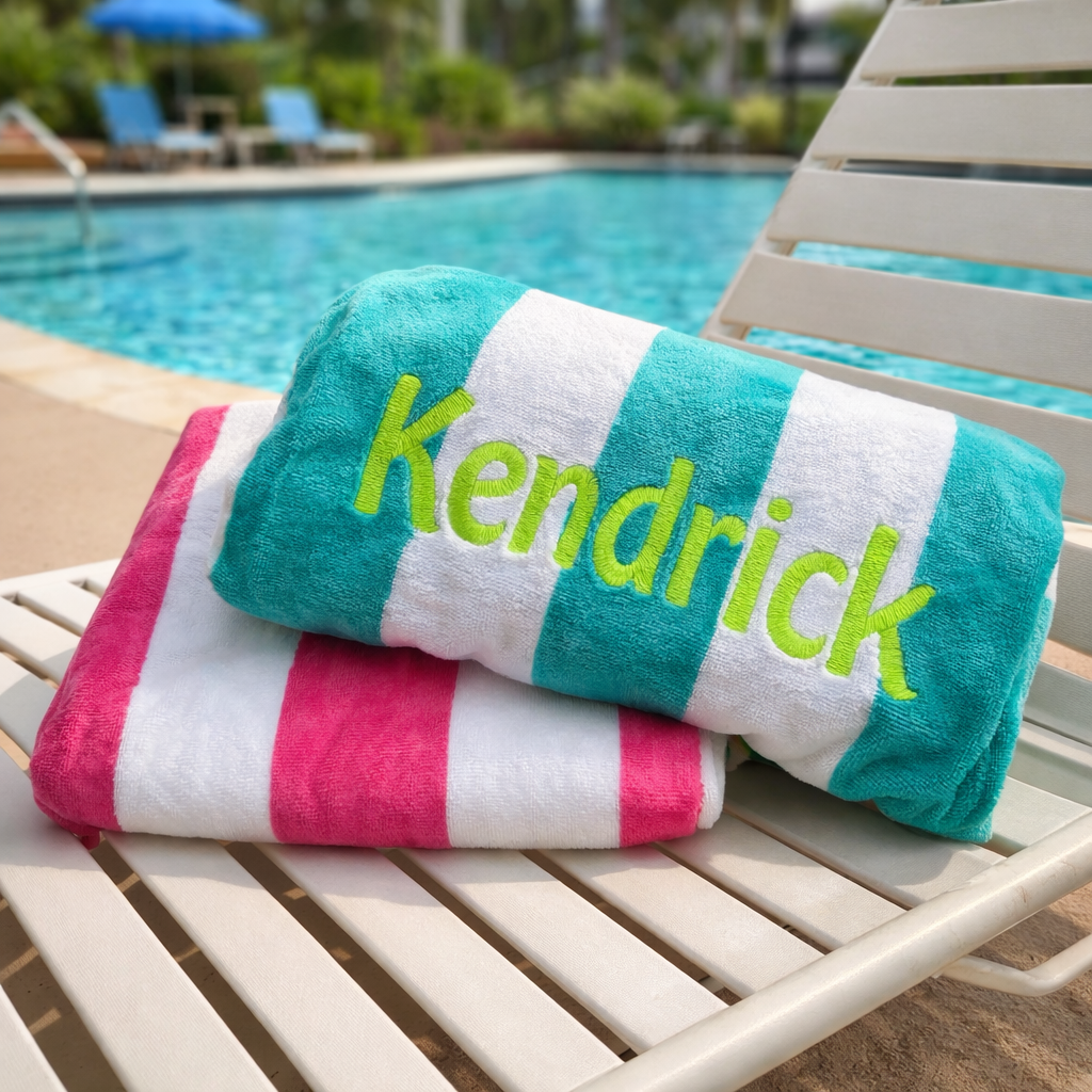 Personalized Embroidered Beach Towel