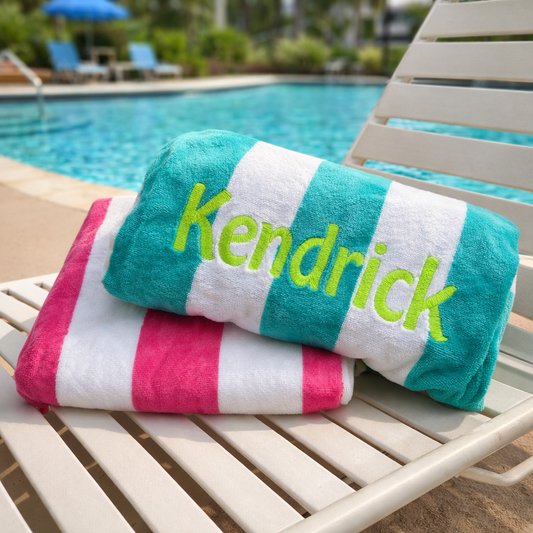 Personalized Embroidered Beach Towel